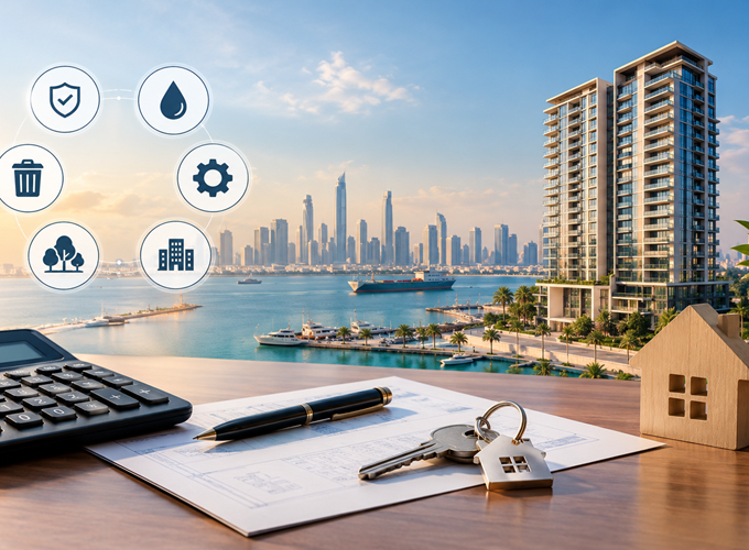 Dubai Maritime City Service Charges 2026: What Owners Pay per Sq Ft and What It Means for the Shahrukhz Residences Buyer