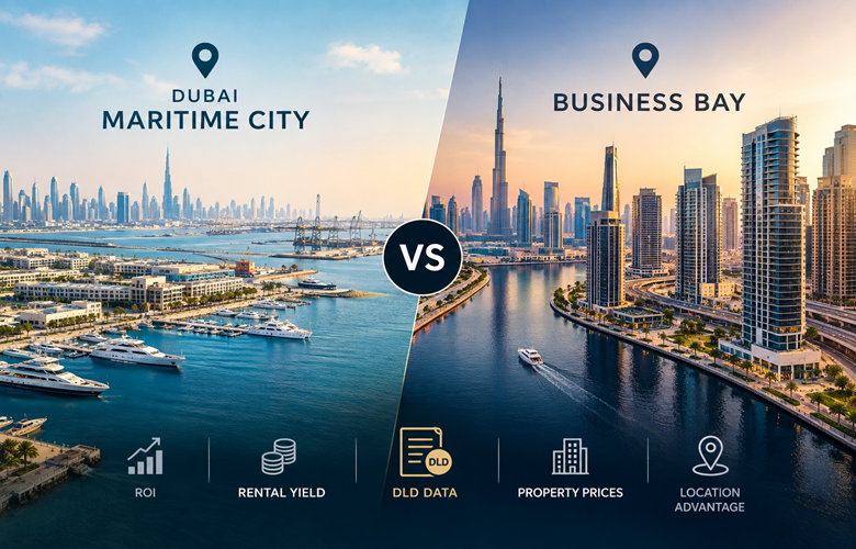 Dubai Maritime City vs Business Bay 2026 | Investment Comparison